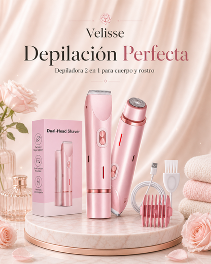 🌸Velisse SkinPro™ - DEPILADORA ELECTRICA 2 EN 1 + ENVÍO GRATIS✨