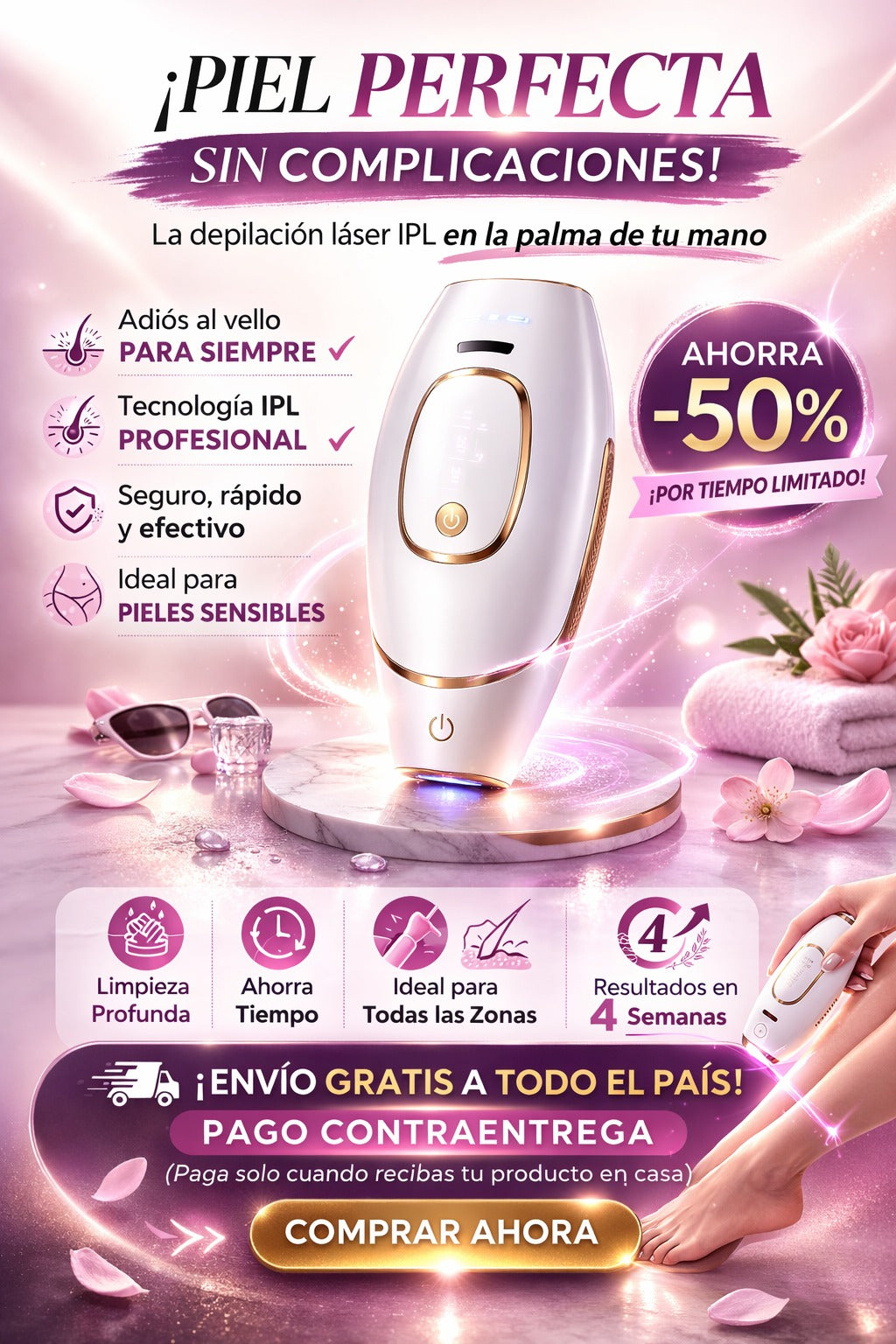 🌸Velisse IPL Pro™ - Depiladora Laser IPL + Envió Gratis 💎